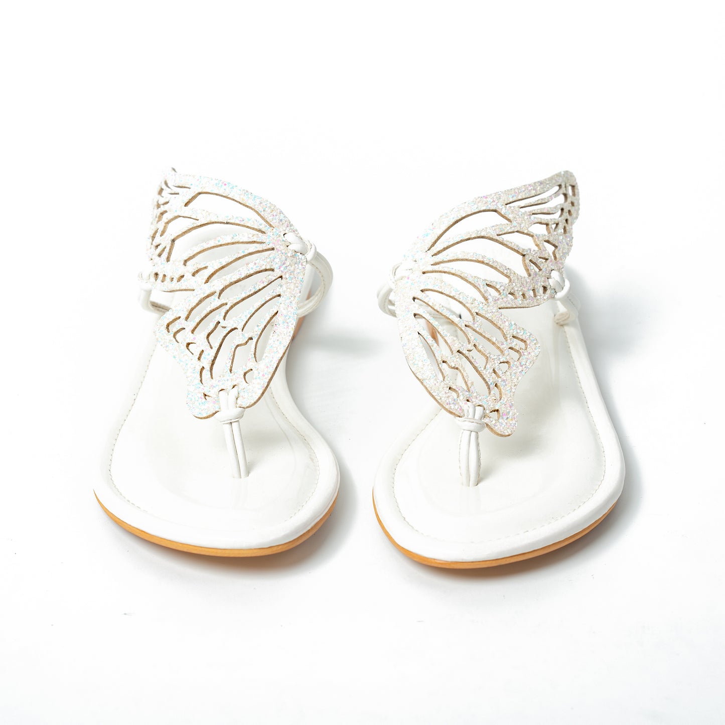 Butterfly Wings Flats - White